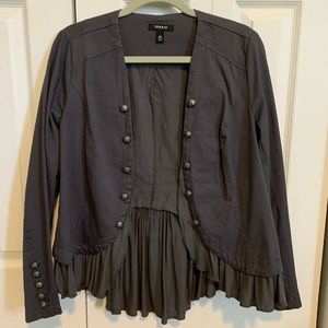 Torrid Military Style Twill Peplum Jacket